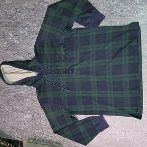 Vintage. 90s. Polo by Ralph Lauren. 💯 Cotton hoodie flannel. Men's size Large.